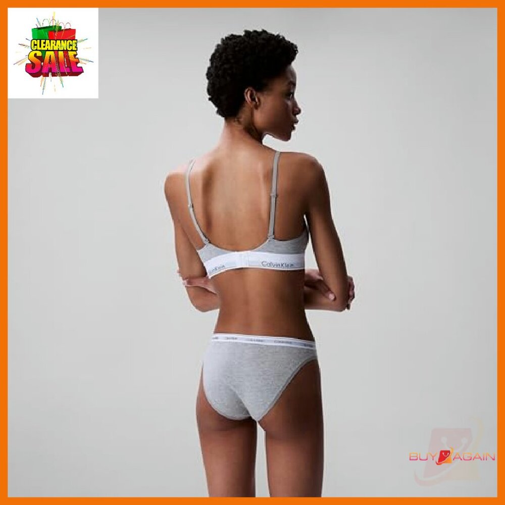 Lightly Lined Triangle Wireless Bralette Cotton M… - image 3